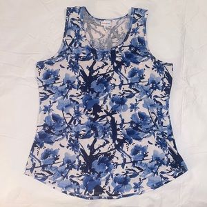 EUC LLR tank too. XL white base with a blue floral print